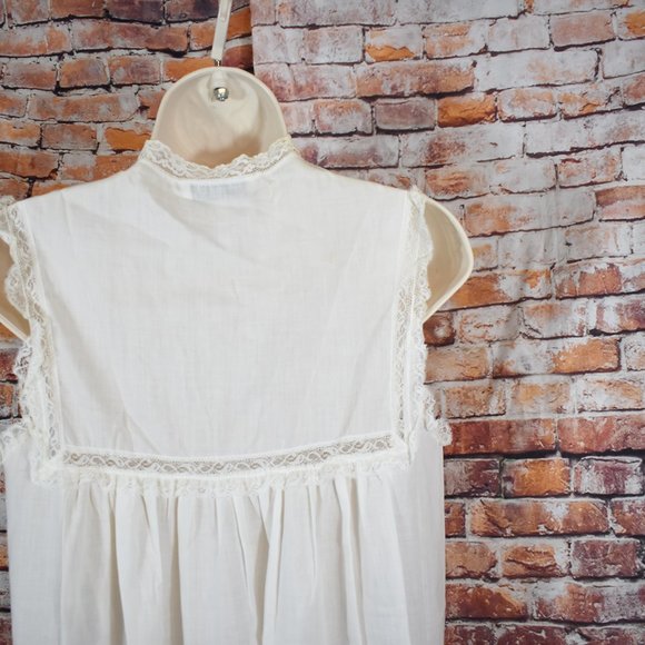 Christian Dior Small Nightgown Union Made NWOT Lingerie lace Prairie Vintage - Picture 10 of 12